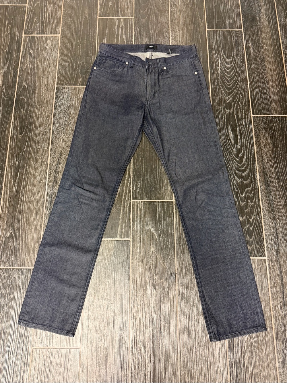 Theory Slim Straight Leg Dark Indigo Jeans